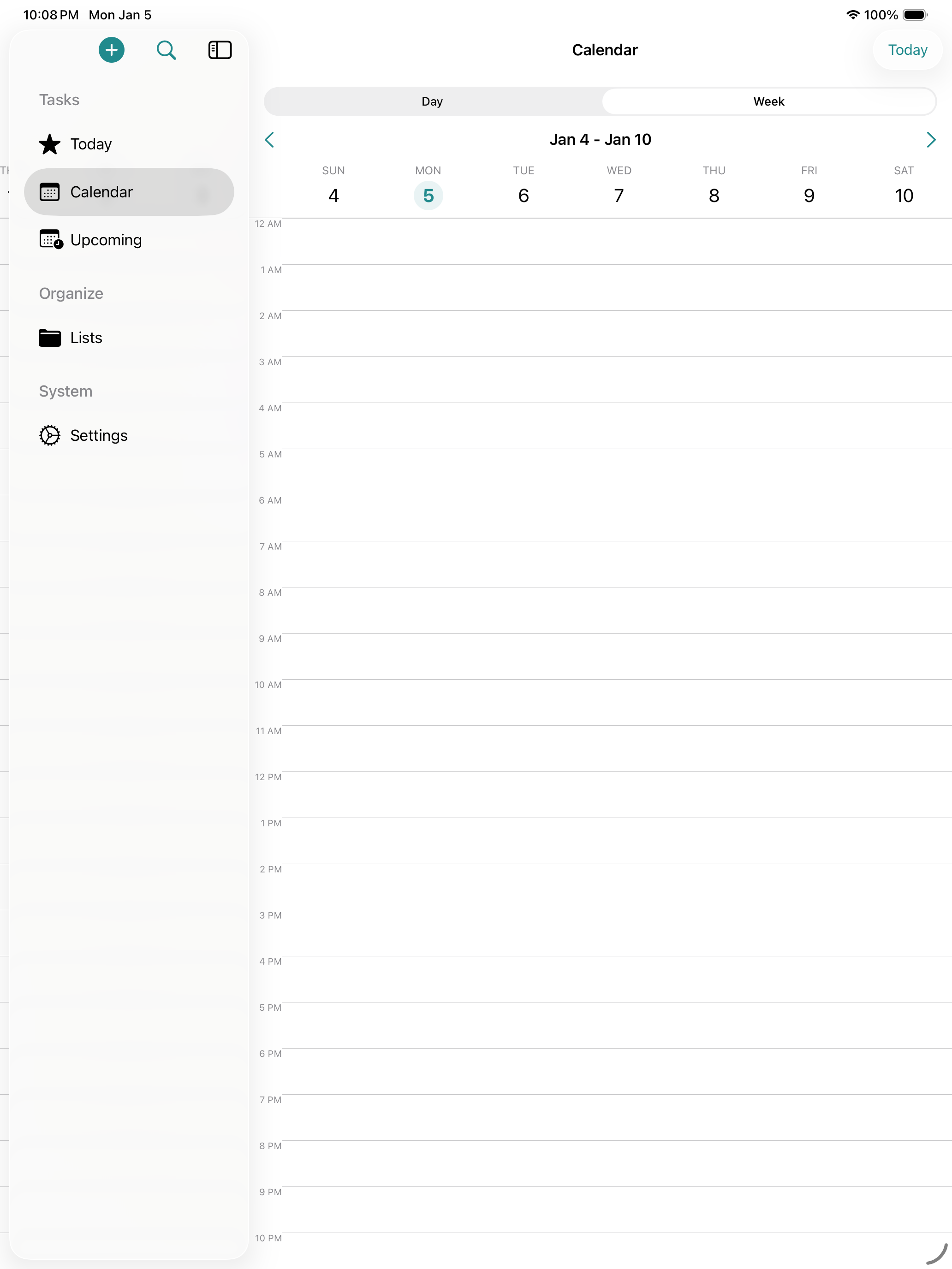 iPad Calendar