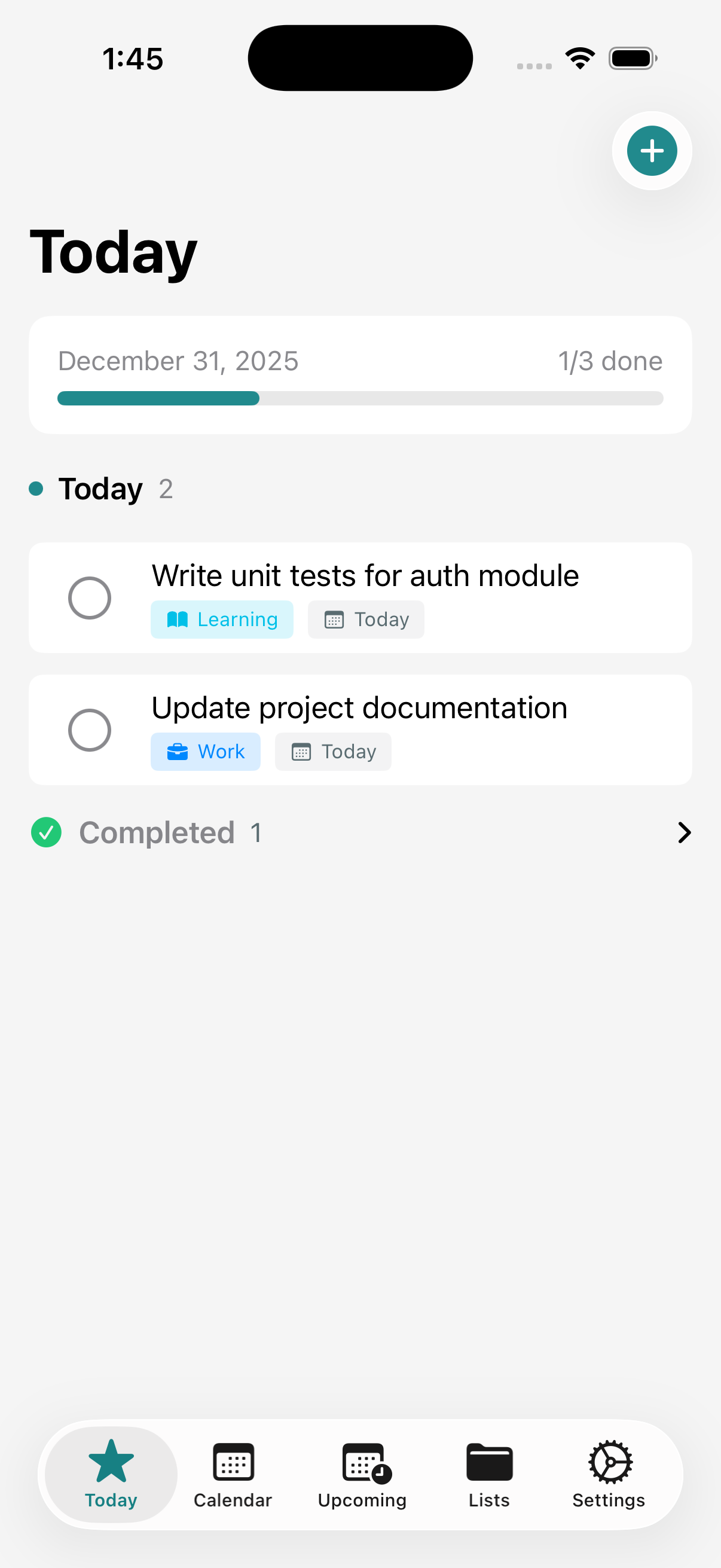 Add Task Sheet