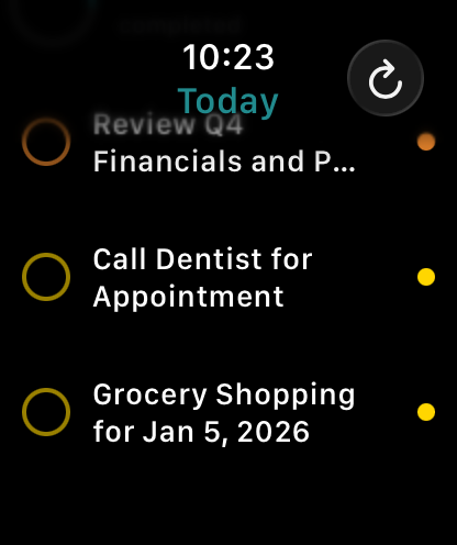 Apple Watch Tasks